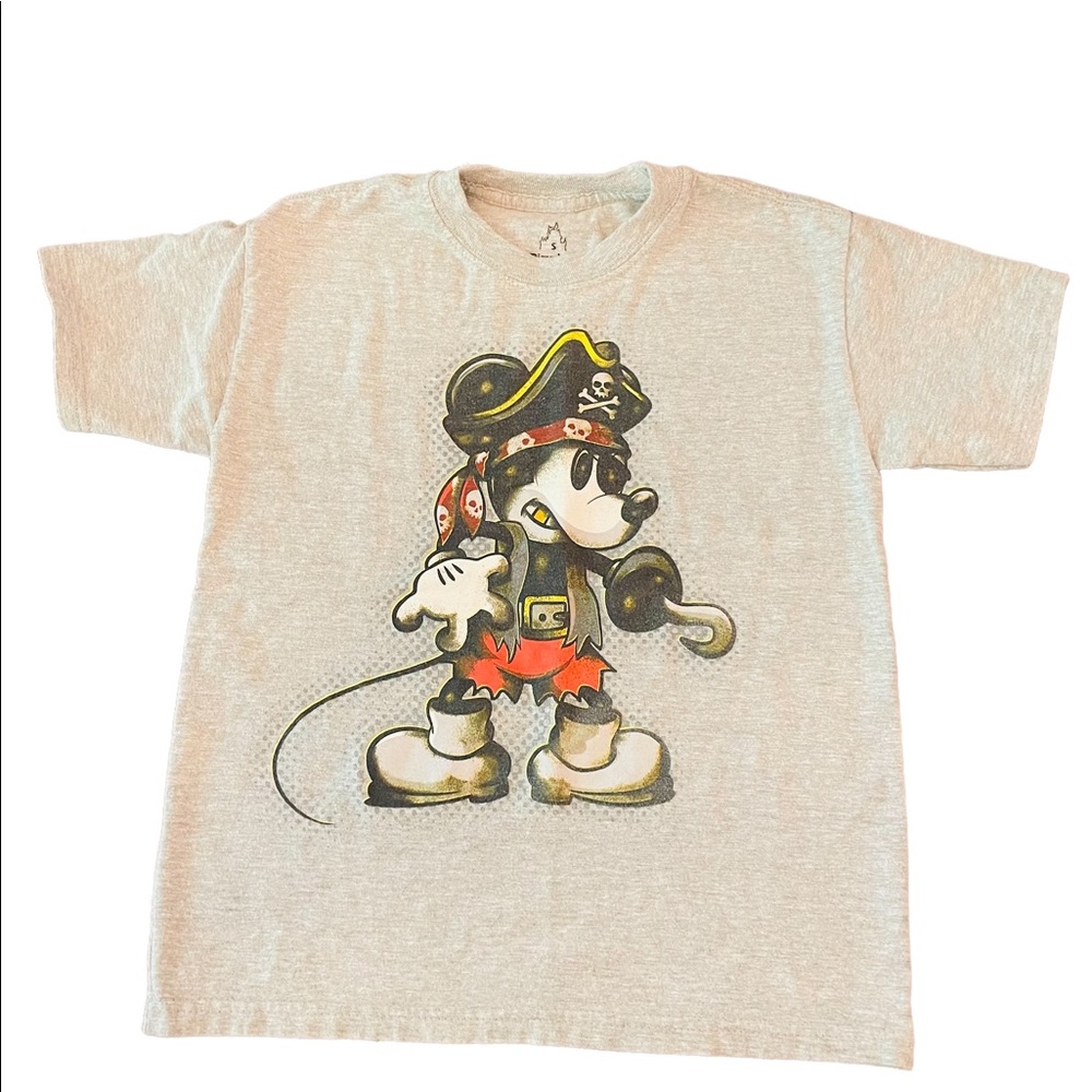 Hanes Disneyland Disneyworld Pirate Day Mickey Mouse Youth T Shirt Size XS